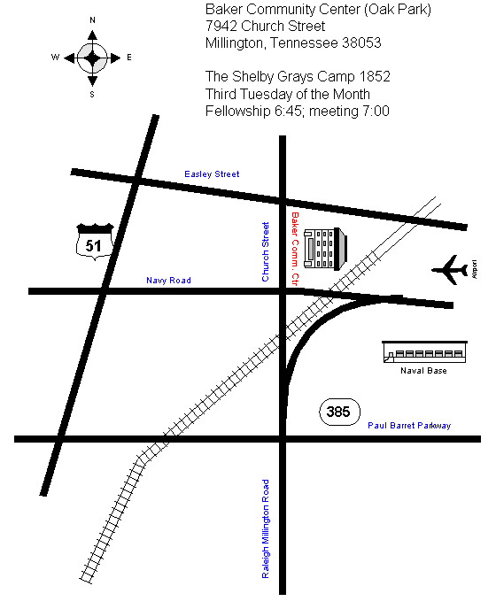 Camp 1852 Map